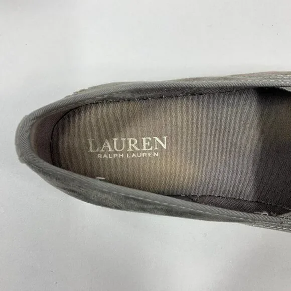 Lauren Ralph Lauren Women's Size 8 Janis Velvet Slip On Sneakers - Picture 11 of 13